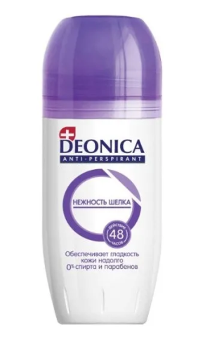 DEONICA антиперспирант жен нежность шелка 50мл ролл