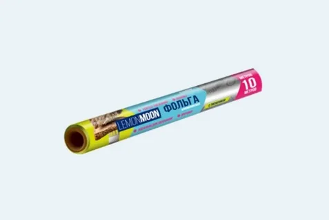 LEMON MOON фольга алюминиевая с тиснением в рулоне прочная 10м*28см LF281010