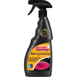 UNICUM средство чистящее жироудалитель gold  д/стеклокерамики курок 500мл