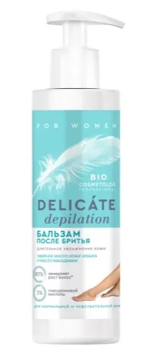 DELICATE DEPILATION Bio Cosmetolog Professional бальзам после бритья 150мл