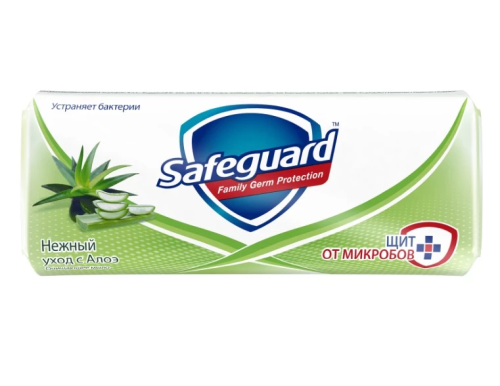 SAFEGUARD мыло туалетное алоэ 90г SG824/342