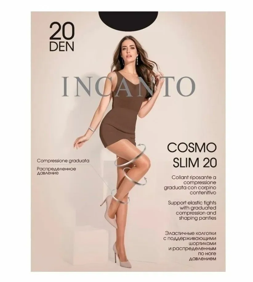 INCANTO колготки женские cosmo slim 20 неро р.5