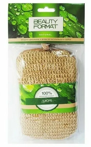 FEAUTY FORMAT мочалка натуральная брус джут