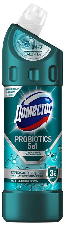 ДОМЕСТОС средство чистящее с пребиотиками зеленая свежесть 750мл