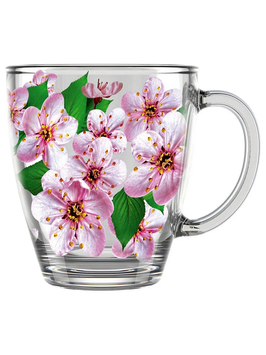 ДЕКОСТЕК Сакура кружка д/чая 350мл.2025-Д