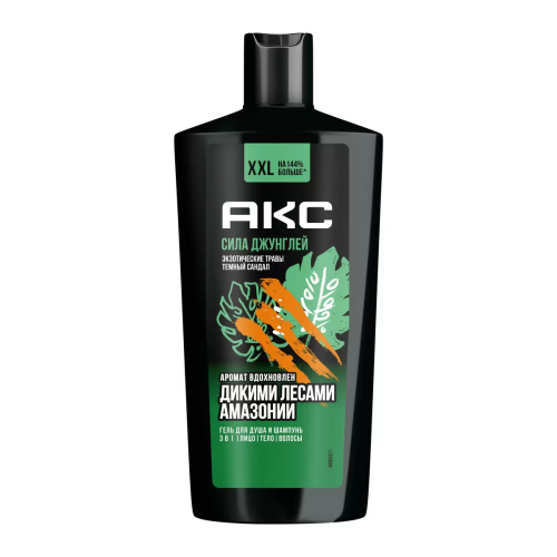 AXE гель д/душа муж. 2в1 сила джунглей 610мл