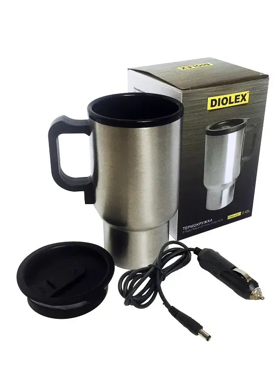 DIOLEX термокружка c прикуривателем 450мл DXMA-450-1