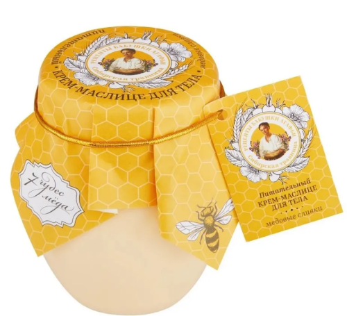 РЕЦЕПТЫ БАБУШКИ АГАФЬИ крем-маслице д/тела питательный медовые сливки 7 чудес меда 250мл 0384