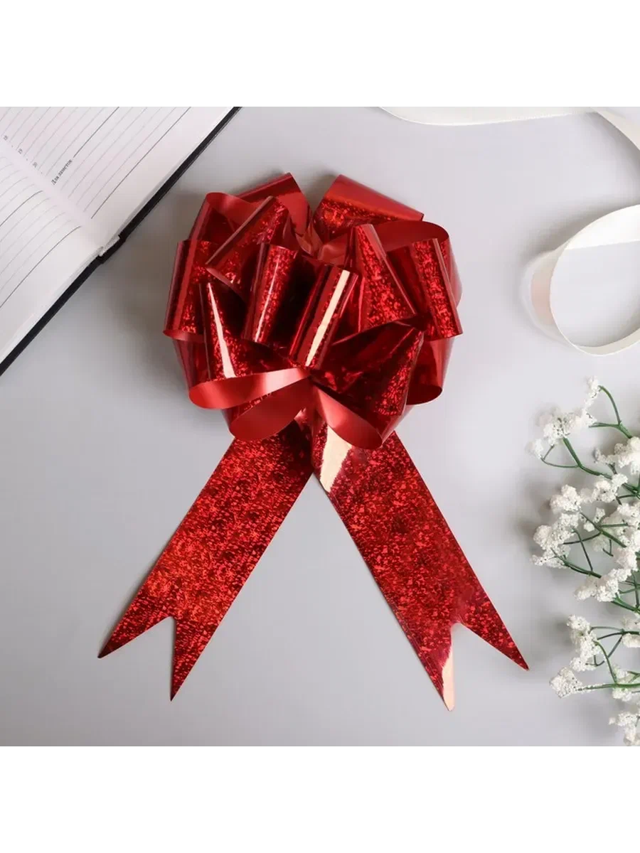 Бант-шар №3 металл цв.красный 817836 (30)