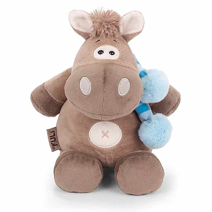 КУЛЬТ ТОЙС игрушка мягкая коник Кай с шарфом цв.т.бирюзовый 20см