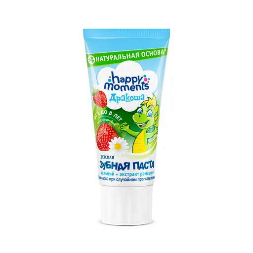 ДРАКОША паста зубная гелевая детская клубника 60г