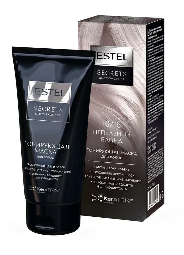 ESTEL Secrets Цвет-Эксперт маска тонирующая д/волос 10/16 пепельный блонд 150мл