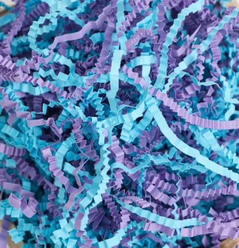 Бумажный наполнитель цветной микс синий 50гр