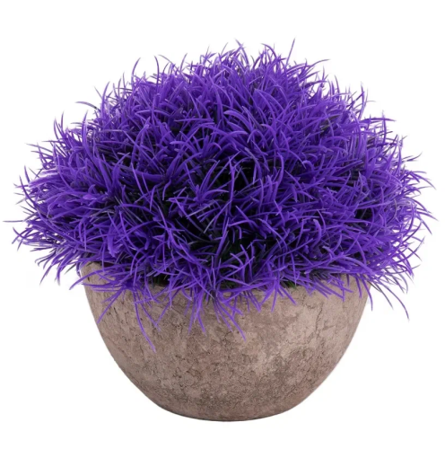 Растение декор.Травка цветная в кашпо 13см 10922-5714/269679