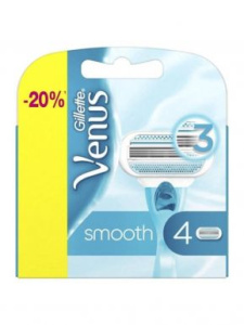 GILLETTE кассеты сменные д/бритья venus жен. 4шт