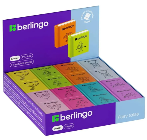 BERLINGO ластик fairy tales термопластичная резина 2,8*2,5см/48