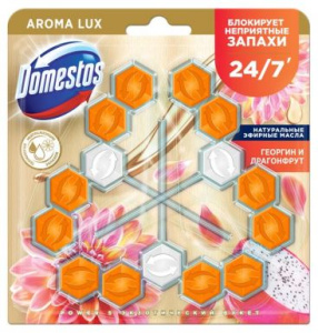 DOMESTOS туалетный блок power 5 экзотический букет 3*50г