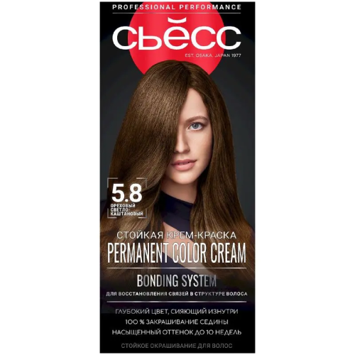 СЬЁСС COLOR краска д/волос т.5-8 ореховый св.каштановый
