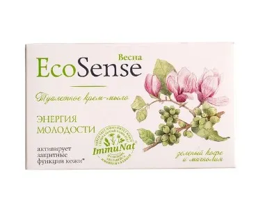 ВЕСНА Ecosense крем-мыло туалетное зеленый кофе и магнолия 90г