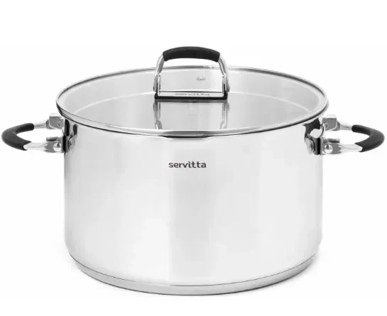 SERVITTA кастрюля с крышкой ручки-трансформеры носик д/слива terso 5,8л