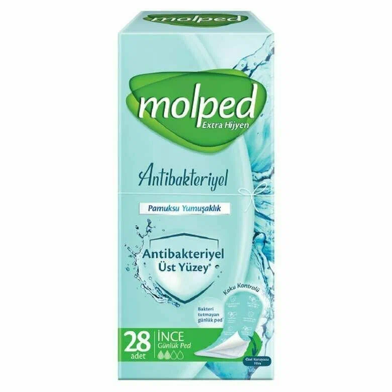MOLPED прокладки ежедневные антибактериальные 16шт_