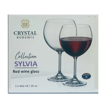BOHEMIA рюмка д/красного вина sylvia 2шт 460мл