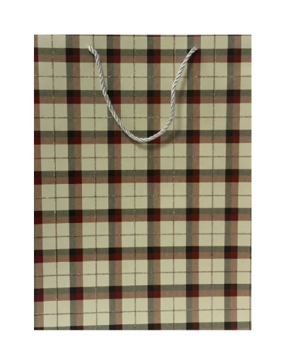 Пакет подарочный 40*30*12см Клетка/ромбы EL231107282