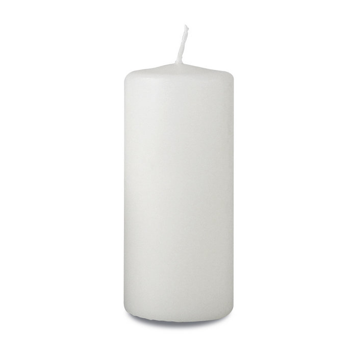 Свеча пеньковая цв.белый 5*11,5см 079301/25