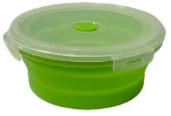 Ланч-бокс складной силиконовый круглый D*12см ED25252