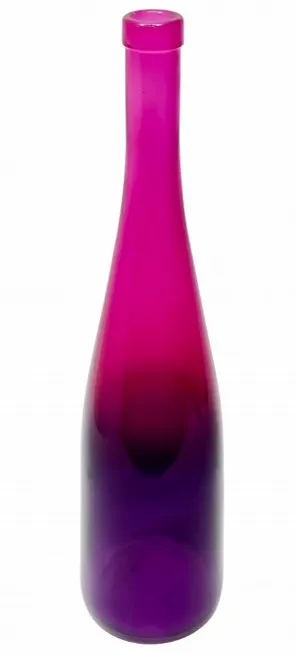 ДЕКОСТЕК ваза стекло для 1 цветка рокса цв. фуксия/маджента 33см 700-Н5К3