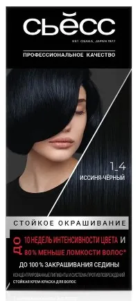 СЬЁСС COLOR краска д/волос 1-4 иссиня-черный 50мл