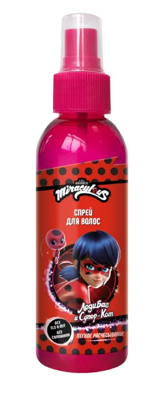 MIRACULOUS Леди Баг спрей д/легкого расчесывания волос детский 150мл