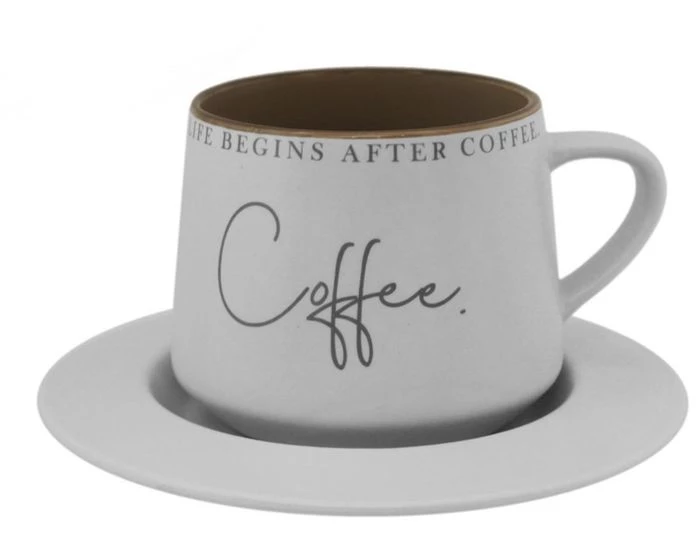 NATA M чайная пара coffee цв.св.серый 320мл KRJYD1104-W23012-1
