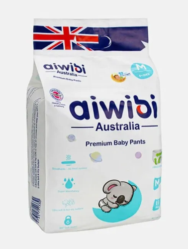 AIWIBI подгузники-трусики детские одноразовые 6-11кг 11шт AWB17-M