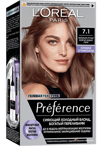LOREAL PREFERENCE RECITAL краска д/волос т.7.1 исландия