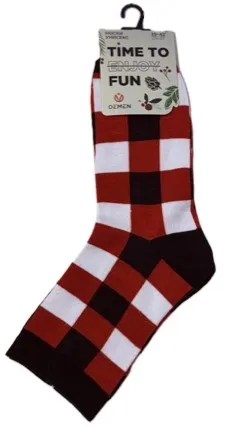 OEMEN носки унисекс PW831 черный/красный р.23-25