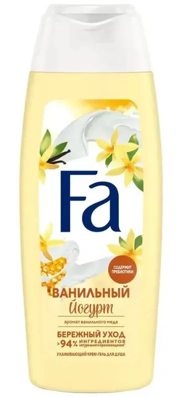 FA гель д/душа 250мл Yoghurt Ванильный мед