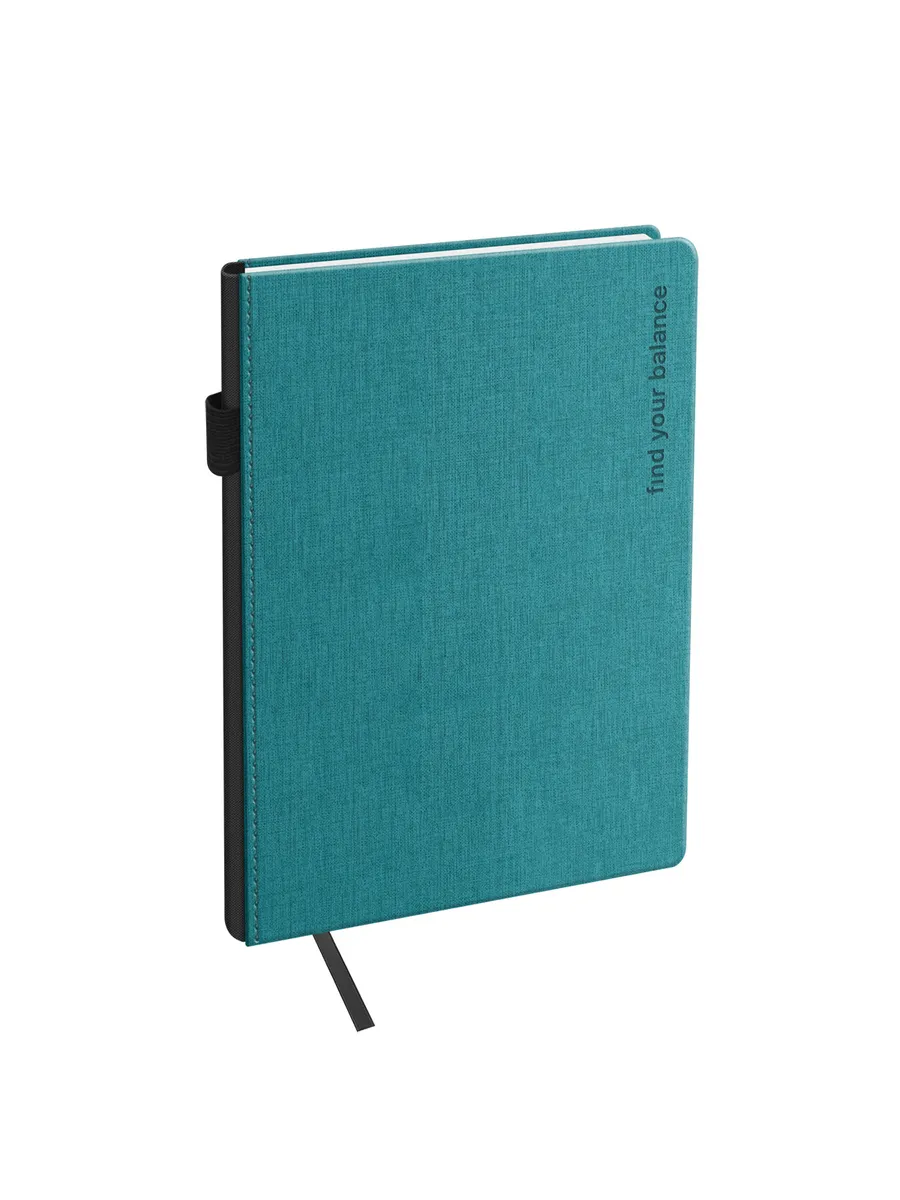 Ежедневник А5 136л недатированный fillsta teal кожзам бирюзовый