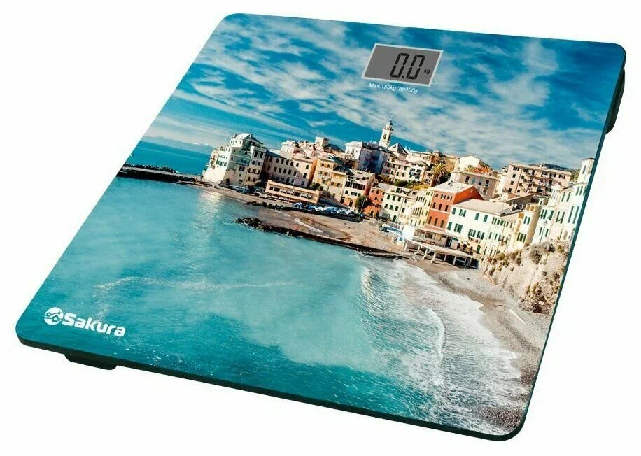 SAKURA весы напольные 180кг санторини SA-5071SN