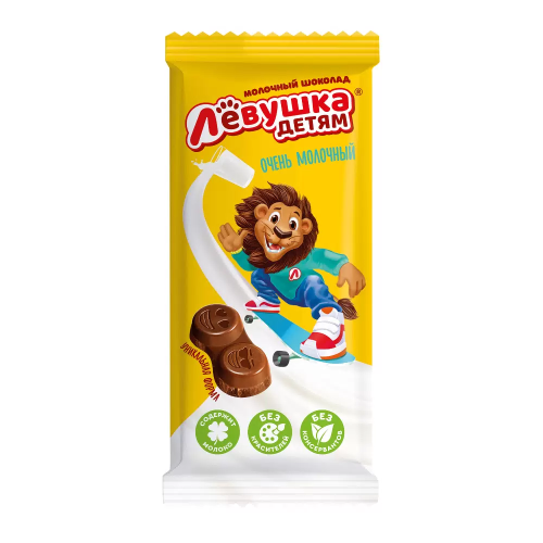 СЛАВЯНКА шоколад молочный левушка детям 85г
