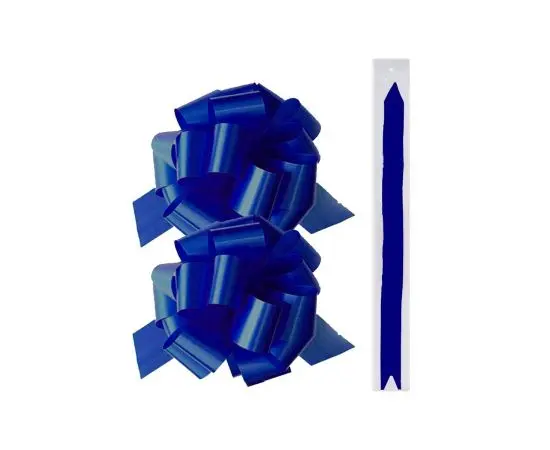 Набор бантов декоративных 1*38*6,5см 2шт синий 83240                                               