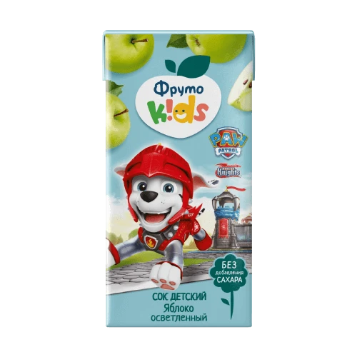 Дет пит Фрутоняня Сок яблоко прямого отжима неосветл с 3мес 200мл т/п; 27/3