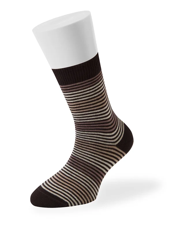 OMSA носки детские в полоску 21P11 moka р.23-26