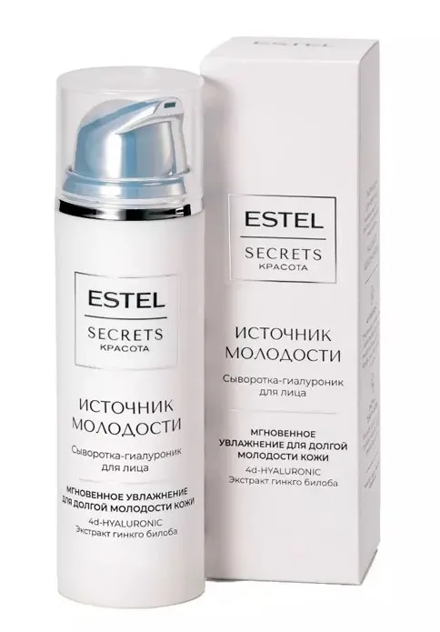 ESTEL Secrets Красота сыворотка-гиалуроник д/лица источник молодости 50мл