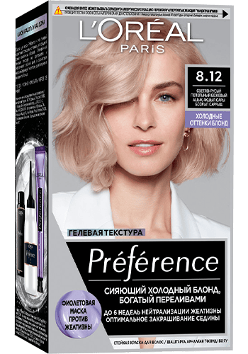 LOREAL PREFERENCE краска д/волос т.8.12 аляска