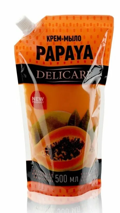 DELICARE мыло жидкое арома папайя см.блок 500мл