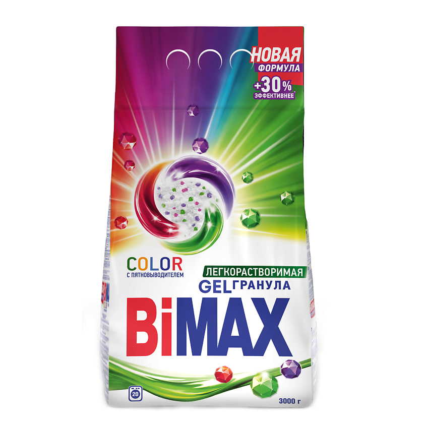 BIMAX порошок стир automat color гранулы 3000г