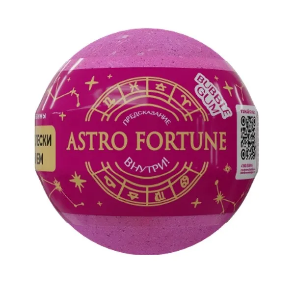 FABRIK COSMETOLOGY шарик бурлящий д/ванн с шиммером astro fortune bubble gum 120г
