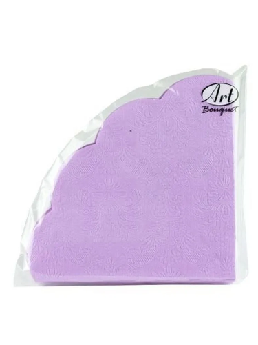 BOUQUET Art rondo салфетки столовые барокко лиловый с перламутро 3сл.32см 12шт