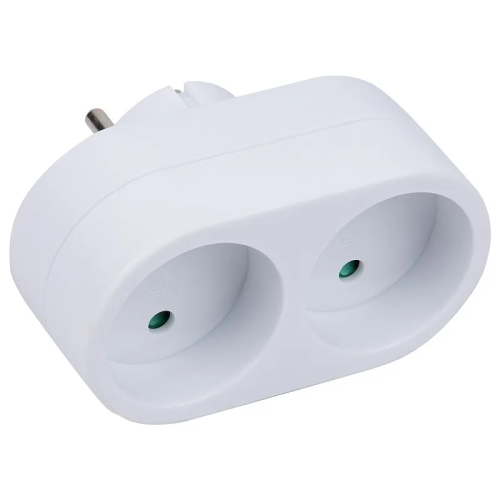 UNIEL разветвитель сетевой без заземления 16А 2гн.S-ES2-16O